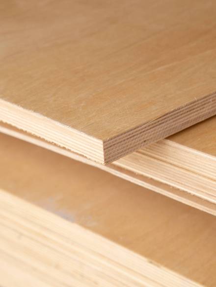 Plywood.Building material.The material is made of wood.